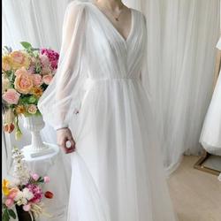 longdress scuba lapis tile putih - VA894 - XXXL