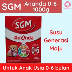 Susu Bubuk Pertumbuhan SGM Ananda 1000g Untuk Anak Usia 0-6 Bulan