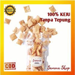 Keju Chips Panggang Renyah Cemilan Sehat Diet keto DEBM kemasan 55gr