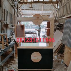 Jual booth thai tea / booth thai tea kayu / booth minuman / booth kayu ...