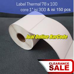 Kertas Label Printer Barcode XPrinter 360B Thermal 78x100mm 78x100 mm