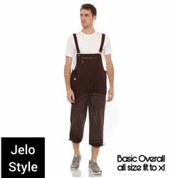 dark brown overalls for men