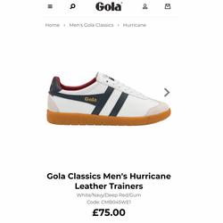 gola leather trainers