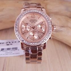 coach watch pink face