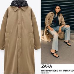 zara reversible trench coat