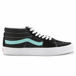 black and mint vans