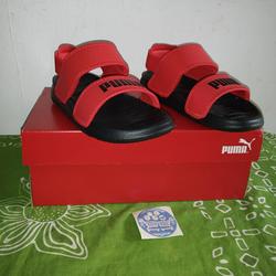 puma sandals red