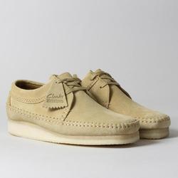white clarks weaver