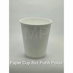 Jual paper cup/gelas kertas 8 oz putih polos tanpa tutup - Jakarta ...