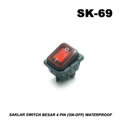 Jual Saklar 4 Kaki On Off 30A Waterproof / Switch 4 Pin 30A Besar Anti ...