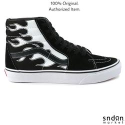 vans sk8 hi black flame