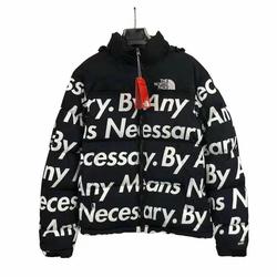 north face supreme jacket silver