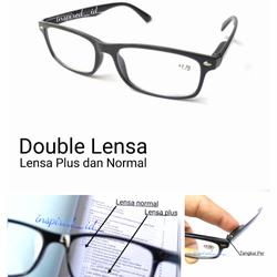 kacamata lensa ganda lensa plus dan normal