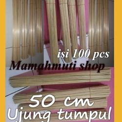 Tusukan sate stik panjang ujung tumpul 50 cm isi 100 pcs SERBAGUNA.