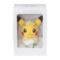 ORIGINAL Pokemon Center Garden Wedding Pikachu Plush Boneka Suit Dress - Bride Pikachu
