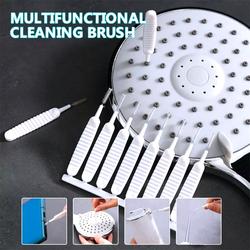 1set10pcs Sikat Mini Pembersih Lubang Shower HP Brush Anti Clog Multif