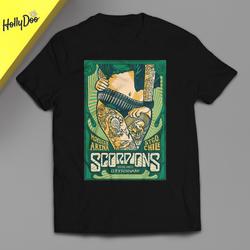Kaos Band Scorpions Artwork Baju Musik Rock Cowo & Cewe S-XXXL