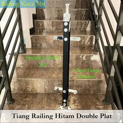 Jual TIANG RAILING TANGGA KOMBINASI KAYU MODEL PIPA JARI 1/2 INCH ...