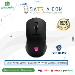 Promo Rexus Arka II RX-107 Dual Connection - RGB Wireless Gaming Mouse ...