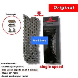 Rantai sepeda BMX, Lipat, Mini 12 16 18 20 inch 1 speed pacific sp f20