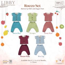 Libby Rocco SET Series 2 Setelan Baju Pendek Celana Panjang Jogger