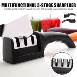 Alat Pengasah Pisau Guting Dapur Knife Sharpener Penajam 3 Tahap Tajam