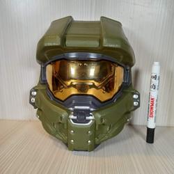 Mainan action figure Topeng halo Bisa nyala Ukuran bisa distel Detail