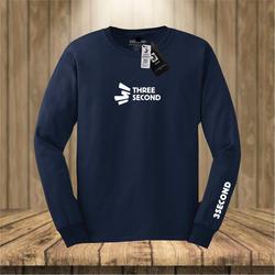 Jual kaos panjang three second pria 