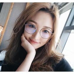 DENNOS GS-54 KACAMATA MINUS baca retro korean fashion wanita pria - HITAM GOLD, NON MINUS