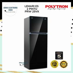KULKAS POLYTRON PRW25VX PRW 25 VX LEMARI ES 2 PINTU 240 LITER INVERTER