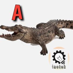 Model Replika Action Figure Buaya - Realistic Crocodile Action Figure - model A
