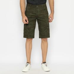 RBJ Celana Cargo Pendek Printing Slim Fit Pria Hijau Army - Hijau Army, 38