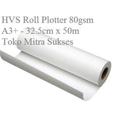 Kertas HVS Roll Plotter 80gsm A3+ - 32.5cm x 50meter