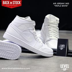 Jordan 1 Mid White