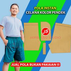 Pola Instan Celana Kolor Pendek Pria [Jamblang Studio] IS 052