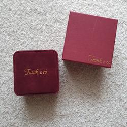 Box Perhiasan Frank & Co - Maroon Big