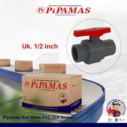 PIPAMAS BALL VALVE PVC 1/2 GA 1/2