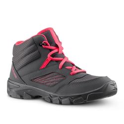 Kids Lace-up Hiking Shoes MH100 MID sepatu hiking sepatu gunung wanita - 35