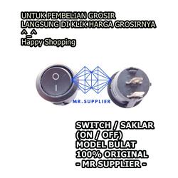 Jual Switch On Off | Saklar On Off Bulat Hitam 2 pin Switch Bulat 2 ...