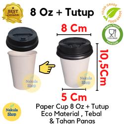Jual paper cup/gelas kertas 8 oz putih polos tanpa tutup - Jakarta ...