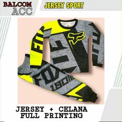 Jersey baju sepeda/setelan baju cross/baju motor cross setelan Anak
