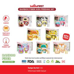 babiesfirst bamboo feeding set animal