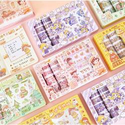 Set Washi Tape Sticker Lucu Dekor Scrapbook Diary Selotip Masking Tape