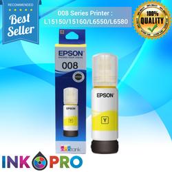 Tinta Epson 008 PREMIUM Untuk Printer Series L15150 L15160 L6550 L6580 - Kuning
