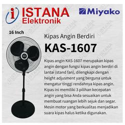 MIYAKO KIPAS ANGIN BERDIRI 16 INCH/STAND FAN KAS-1607