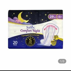 Softex comfort night 29cm 20s wing - pembalut wanita