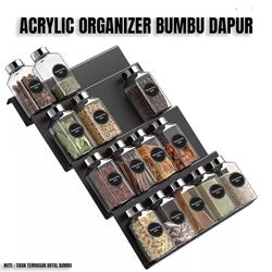 ORGANIZER BUMBU DAPUR SERBAGUNA AKRILIK - RAK KITCHEN SPICE ACRYLIC