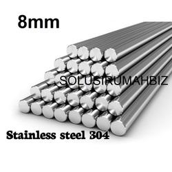 Jual as stainless steel 304 dia. 10mm x 100 cm shaft 304 / round bar ...