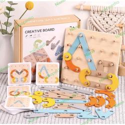 Creative Board | Wooden Toys | Mainan Edukasi Montessori