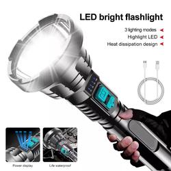 Senter LED Waterproof USB Charge Pocketman Cree Flashlight 3 Mode